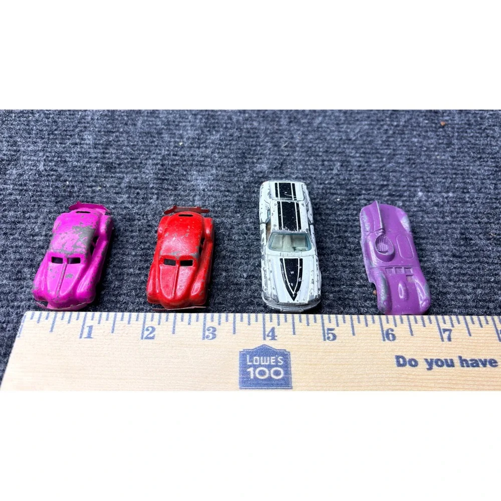 Vintage Diecast Metal Toy Car Lot Yatming Jaguar XJS Tootsietoy USA Japan 4pc
